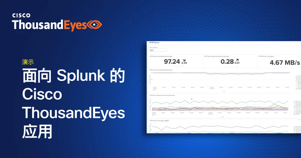 Thumbnail Image for 借助面向 Splunk 的 Cisco ThousandEyes 应用实现统一可视性