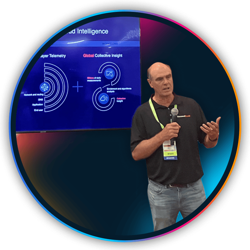 Mike Hicks delivering a live demo