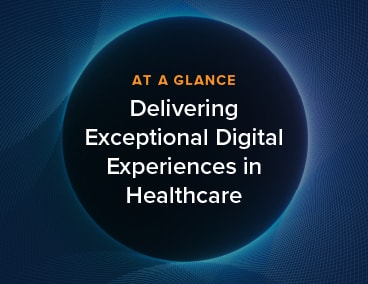 thumbnail image for a solution brief about delivering exceptional digital experiences in healthcare