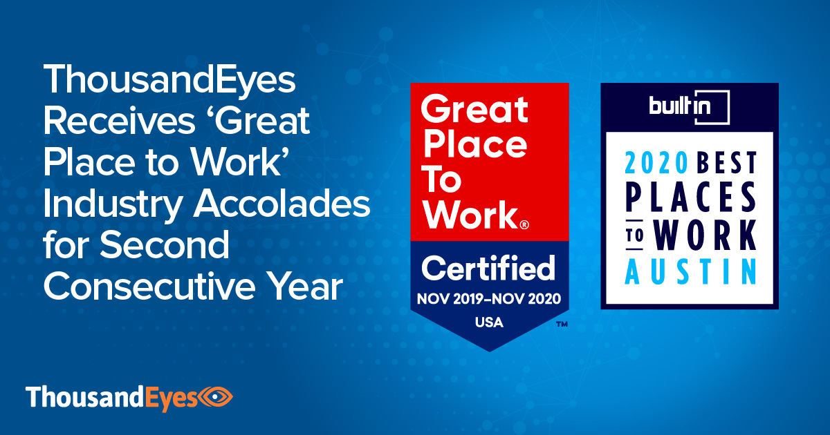 Great Place to Work for Second Consecutive Year