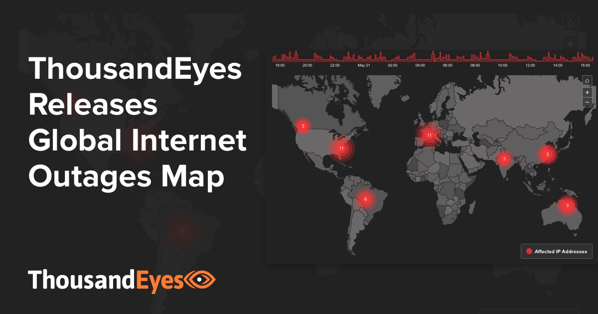 ThousandEyes Releases Global Outages Map