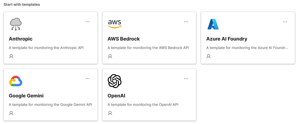Figure 1. Newly available Test Templates for helping assure popular Model Inference APIs